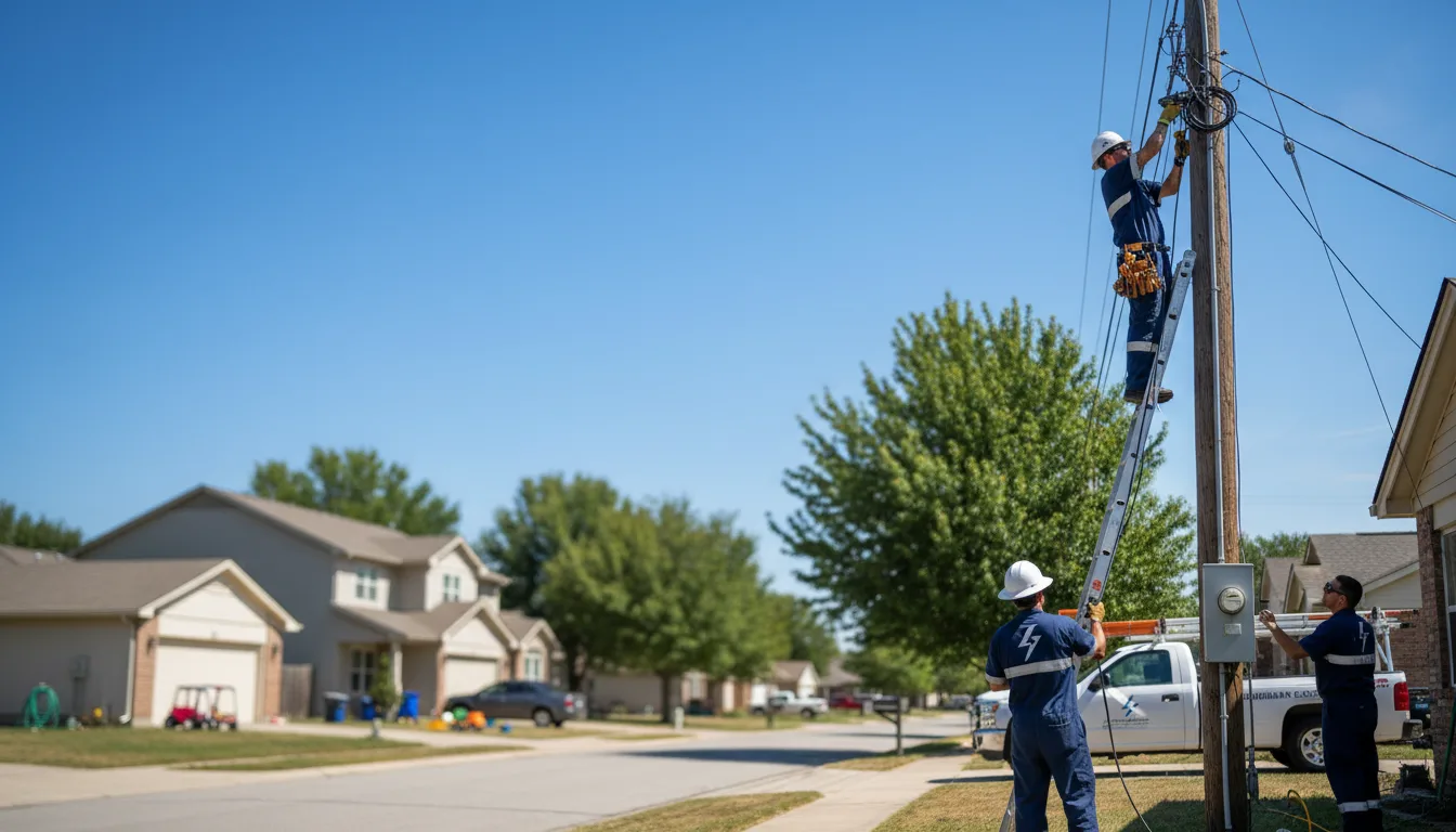 Residential electrician providing installation services in Farmington, MO